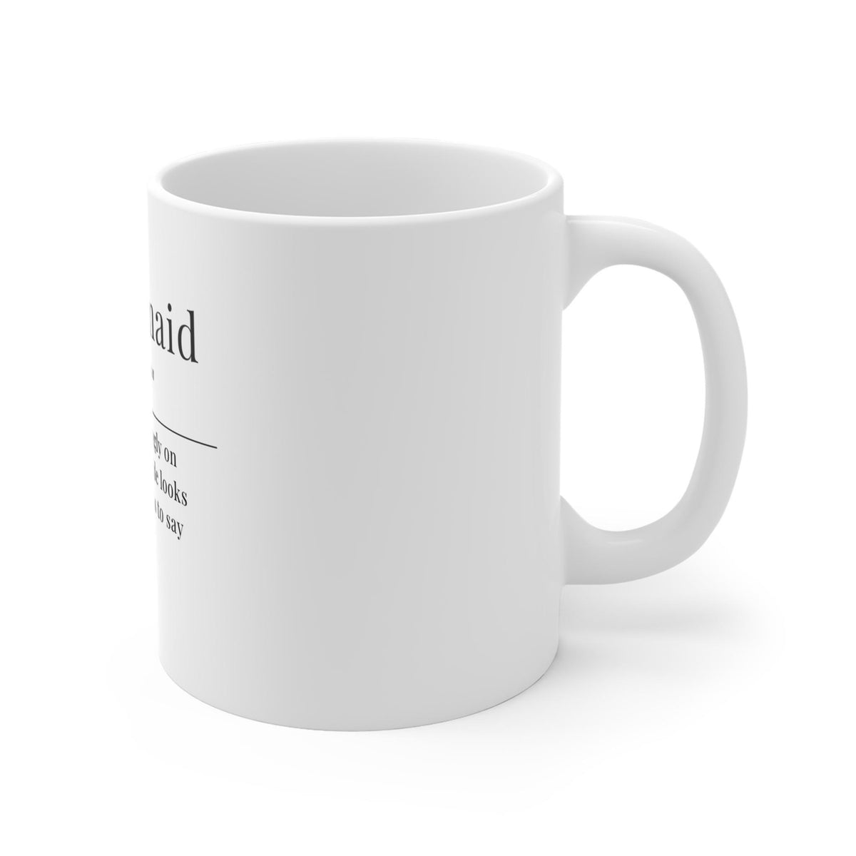 Bridesmaid Definition Mug | Funny Bridal Party Coffee Cup
